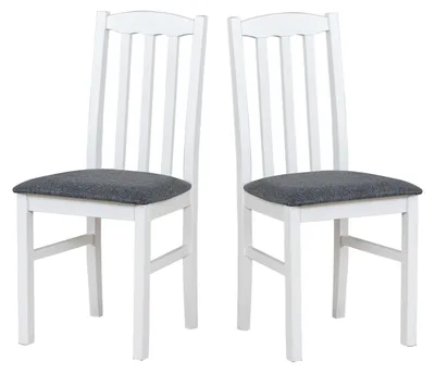 Image de CHAISE DE SALLE À MANGER - Lot de 2 Bos 12 blanc hygge 96