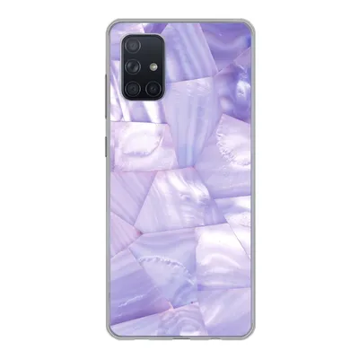 Produktbild von MuchoWow® Handyhülle Schutzhülle Hülle für Samsung Galaxy A51 5G Naturstein - Muster - Perlmutt Silikon Softcase Handy Hülle - Abbildung
