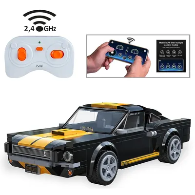 Produktbild von JAMARA CaDA Shelby GT350 H 1:20 schwarz 2,4GHz Bricks