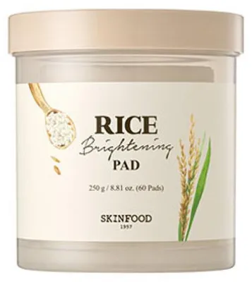 Produktbild von SKINFOOD Reisaufhellungspad, 60 Stück
