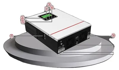 Productafbeelding van Hybride omvormer met zonne-energie, dubbele uitgang, intelligente batterijoplader, 1 kW, 12V