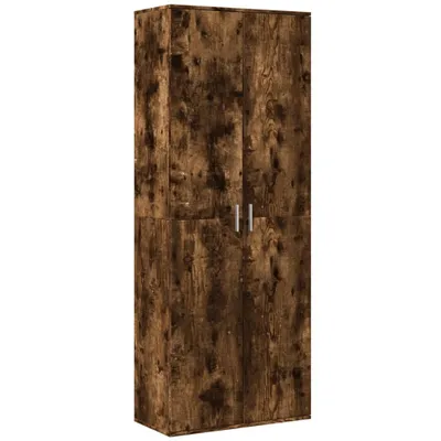 Produktbild von vidaXL Highboard Räuchereiche 70x35x180 cm Holzwerkstoff