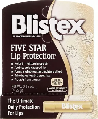 Immagine prodotto di Blistex | Balsamo labbra, SPF30, idratante, protettivo contro il freddo, ideale per l'inverno | Protezione labbra a cinque stelle - 4,25g