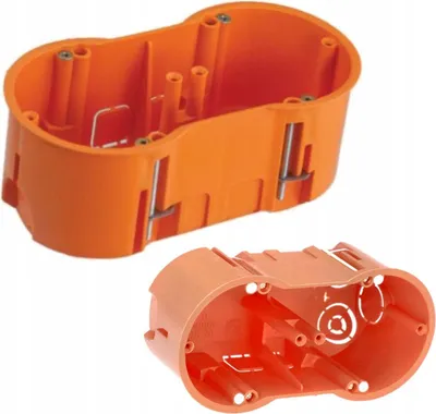 Immagine prodotto di Scatola da parete per cavità Scatola per interruttori a 2 poli Scatola di giunzione Scatola per cavità Ø 60 x 60 mm