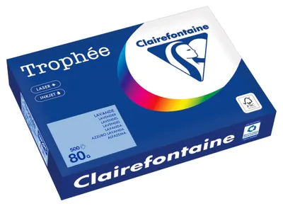 Produktbild von Clairefontaine - Trophée Farbpapier, A4, 80 g, 500 Blatt, lavendel
