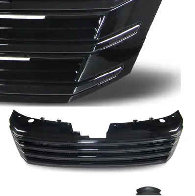 Kühlergrill Sportgrill Gitter Front Grill Klavierlack Schwarz für VW Passat B7 – Produktansicht