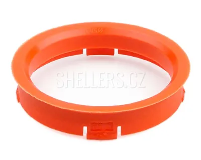 Obrázek produktu pro Vymezovací kroužek kol 66,6 / 58,1 (FZ66), plast, oranžová, přesah kužele 4mm