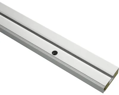 Zdjęcie produktu dla Szyna karniszowa GE1 z profilem do mocowania paneli biała 1-torowa 120 cm