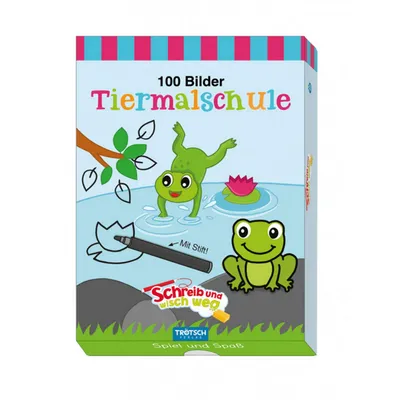 Produktbild von Lernkarten Tiermalschule, Trötsch Verlag