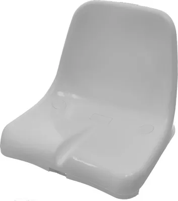 Produktbild von Bootsstuhl/Tribühnenstuhl, blau weiß grau, für Außenberech, Kunststoff, robust Farbe: Weiß