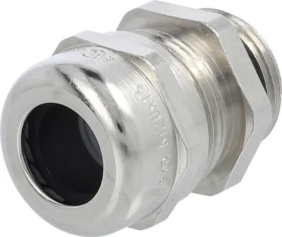Productafbeelding van LAPP Aansluitstuk M20x1,5 SMS-M20, messing (CuZn), vernikkeld, schroefdraadlengte 8,5 mm - 1 stuk