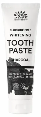 Produktbild von URTEKRAM Toothpaste Charcoal whitening Fluoride 75 ml PZN 20293748