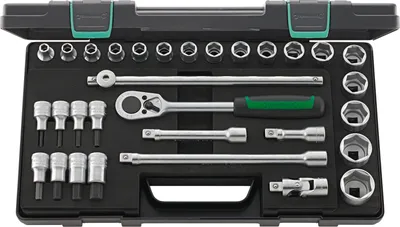 Produktbild von STAHLWILLE 96031239, Steckschlüssel-Satz, 31 Kopf/Köpfe, 458 mm, 254 mm, 5,31 kg