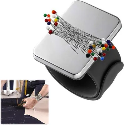 Produktbild von Magnetischer Nadelhalter Armband für Nadeln und Stecknadeln
