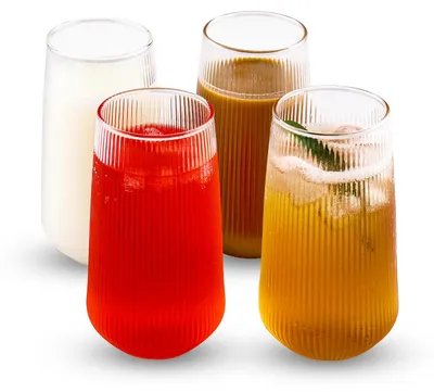 Trinkgläser Set 4x 500 ml Borosilikatglas, spülmaschinengeeignet