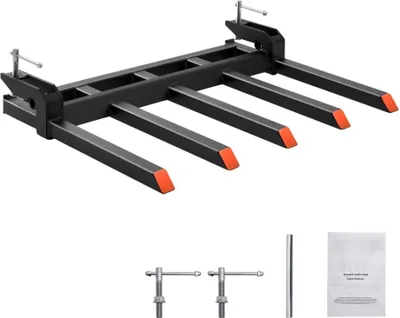 Produktbild von Palettengabel 48" - 1200 kg Tragkraft - Klemmvorrichtung - Aufsammeln von Ästen, Schutt & Gartenabfällen