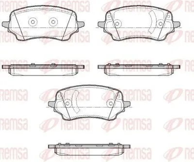Produktbild von REMSA Bremsbeläge Satz Vorne Bremsklötze für FORD Puma SUV 1885.00