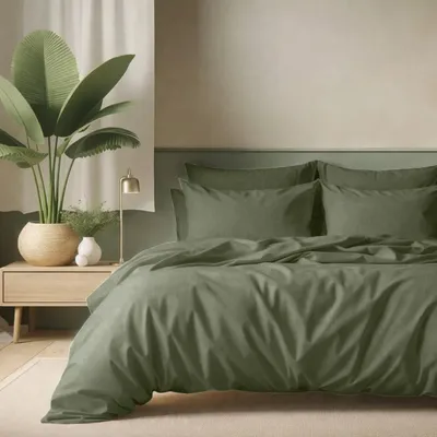 Produktbild von Bettwäsche Set 5-teilig - Spannbettlaken 140 x 190 cm - Bettlaken 240 x 300 cm - Kissenbezüge 65 x 65 cm - Kissenbezug 45 x 185 cm - 100% Baumwolle