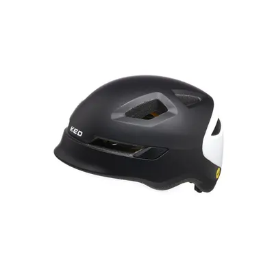 Produktbild von KED Pop II Kinder Fahrradhelm mit LED Rücklicht – Verbesserte Belüftung Für Mehr Komfort Und Sicherheit Farbe: black white Größe: 52-56 (M)