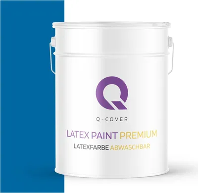 Produktbild von Latexfarbe Abwaschbar | Dunkelblau 10 L | Innenfarbe | Wandfarbe | Deckenfarbe | Klasse 2 Mattfarbe Für Allergiker Scheuerfest Geruchlos Frei