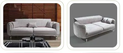 Produktbild von Polster Designer Möbel Dreisitzer Sofa 3 Sitzer Sofas Luxus Textil Couchen big