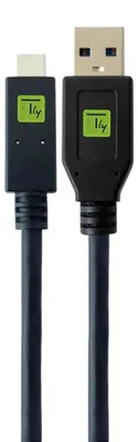 Produktbild von Techly USB3.1 Kabel Stecker Typ-A - Stecker USB Typ-C Schwar