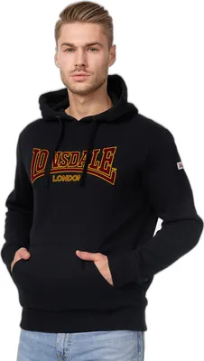 Produktbild von Herren Kapuzensweatshirt schmale Passform HOODED CLASSIC LL002 Black L Lonsdale