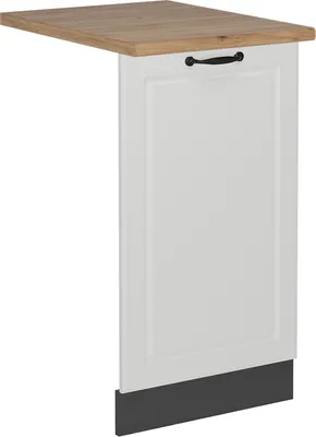 Produktbild von Geschirrspülblende Vicco R-Line Weiß Landhaus 45 cm , AP Eiche, Model 55077