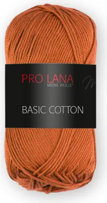 Produktbild von Pro Lana Basic Baumwolle 50g 25 rostbraun