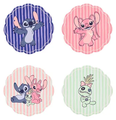 Zdjęcie produktu dla Ceramiczne podkładki Disney Stitch, 4 sztuki