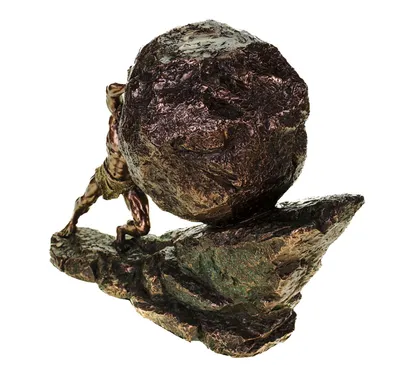 Produktbild von Veronese Figur Sisyphos und der ewige Fels 29cm bronziert griechische Mythologie