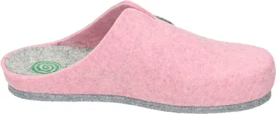 Produktbild von Dr. Brinkmann Damen Hausschuh Pantoffel Wollfilz Applikation 320025, Größe:38 EU, Farbe:Pink