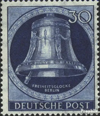 Produktbild von Briefmarken Berlin (West) 1951 Mi 78 postfrisch Freiheitsglocke