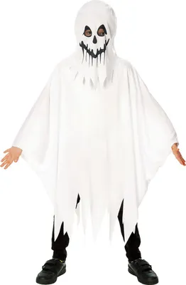 Immagine prodotto di Bristol Novelty - Costume da "fantasma" - Bambini BN5821 (116) (Bianco)