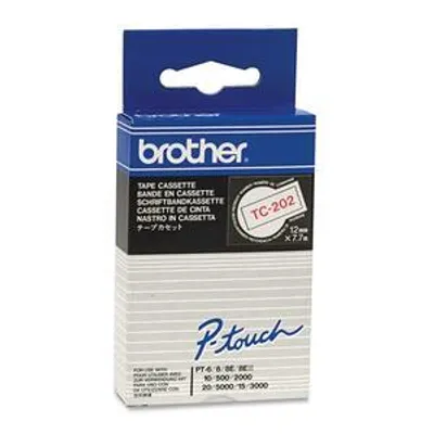 Produktbild von Brother TC-202, Rot aud Weiss, TC, Japan, 5 Jahr(e), Brother, P-touch PT8E, PT500, PT2000, PT3000, PT5000