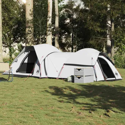 Produktbild von Campingzelt 5 Personen, Familienzelt UV-Schutz, Weiß Verdunkelungsstoff Wasserdicht - Campingzelte CC23512
