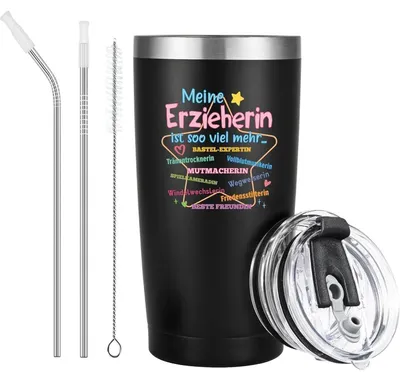 Productafbeelding van Livole roestvrijstalen thermosbeker voor koffie, 600 ml - Cadeau voor een leerkracht, afscheidscadeau voor een kinderdagverblijf, bedankcadeau voor een leerkracht