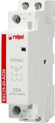 Obrázok produktu pre Inštalačný stykač 2NO, 25A, 230 VAC RXC25-20-A230
