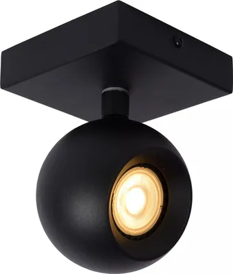 Zdjęcie produktu dla Spot reflektor natynkowy Favori czarny 1xGU10x5W metal wym:11,3x9x9cm IP20 Lucide