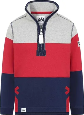 Produktbild von Lazy Jacks - Sweatshirt für Jungen, mit halbem Reißverschluss LJ181 (152-158) (Rot)