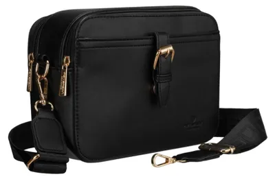 Obrázok produktu pre Peterson dámska crossbody kabelka z ekologickej kože čierna 23 cm