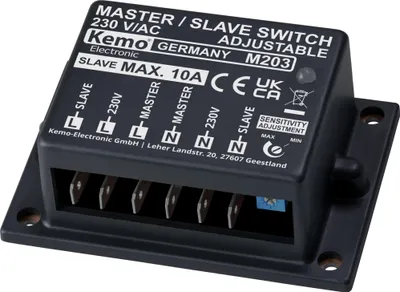 Produktbild von KEMO Master/Slave Schalter, M203, 230 V/AC - einstellbar