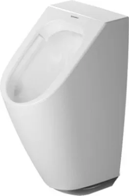 Immagine prodotto di Duravit ME by Starck Urinal Rimless, urinoir électronique pour raccordement au réseau, avec mouche, avec HygieneGlaze, avec régulateur, 2809312097, 2809312097