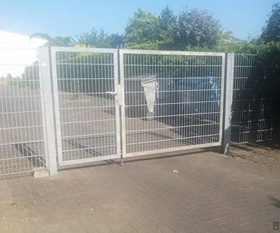 Produktbild von Einfahrtstor Mattentor Industrietor Gartentor asymmetrisch 300 x 180cm verzinkt
