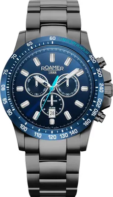 Zdjęcie produktu dla Roamer 861837 44 45 20 Zegarek męski Rimini Chronograph 45mm 10ATM