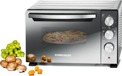 Produktbild von Back & Grill Ofen BGS 1400, 22 Liter Volumen, 5 Heizarten, Drehspieß, Umluft, 60 Minuten Zeitschaltuhr, Doppelverglasung, 3 Einschubebenen