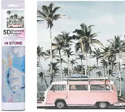 Produktbild von Norimpex Diamant-Gemä lde Rosa Bus 30x40cm