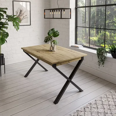 Obrázok produktu pre Stôl X ART 125 cm Artisan Oak