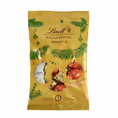 Zdjęcie produktu dla Mieszanka mleczna Lindt Baumbehang z różnymi nadzieniami 200g