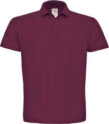 Produktbild von Herren-Poloshirt, Kurzarm - B&C ID.001 - wine - Größe 4XL